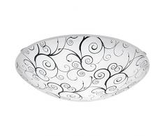 Eglo Margitta 1 - Plafoniera, in acciaio, 11 W, colore: bianco