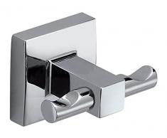 Gedy Olimpo Portarotolo con Coperchio, Acciaio Inossidabile, Cromo, 12,6 x 4,8 x 13