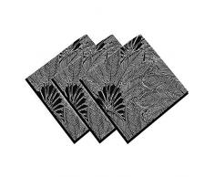 Soleil docre Oasis Tovagliolo, Cotone, Nero, 45 x 45 cm