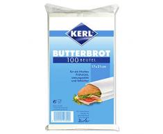 KERL 4003450040028 - Sacchetti per pane, in carta pergamena, 17 x 21 cm, 100 pezzi