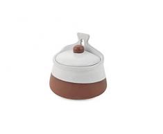 Villa DEste Home Tivoli Blanche Barattolo da Muro, Terracotta, Bianco