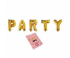 Helio Ferretti HF Palloncini Party calorizzati, Plastica, Bianco, 40Â x 25Â x 8Â cm