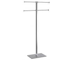 Gedy Rainbow portasciugamani da Pavimento, Acciaio Inossidabile, Grigio, 40,4Â X 15,5Â X 83Â X 7Â 