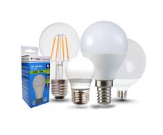 Lampadine LED E27 3W, a 24W, Lampada Sfera Globo Bulbo Par Rgb Dimmer