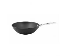 BALLARINI 1013084510Â Padella Wok e Verdure, Palermo, 30Â cm, Acciaio Inox, Grigio, 18Â x 8Â x 3Â cm