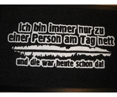 Rockbites Design 1012507410 Zerbino, Poliammide, Nero, 40 x 60 cm