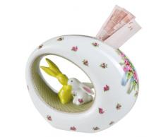 Goebel 66842139Â Bloom Bunny salvadanaio, Porcellana Dura, 16Â x 7,5Â x 13Â cm