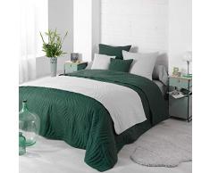 Douceur dintérieur Copre Letto 2 Pers. Matelasse 220 x 240 cm Microfibra Unita Alesia Grigio