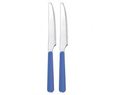 Excelsa Set Coltelli in Acciaio Inox, Azzurro, 2 Pezzi