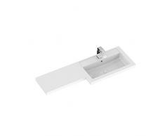 Hudson Reed Lavabo in Marmo Bianco a Forma di L, 1100 mm