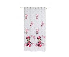 Disney Minnie Tenda con Occhielli, Poliestere, Bianco, 245Â x 140Â cm