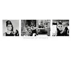 1art1 Colazione da Tiffany - Audrey Hepburn, Trittico Midi Poster (91 x 30cm)