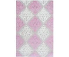 DolceMora Sehrazat Inka 1920 Tappeto, Acrilico, Rosa, 150 x 80 x 15 cm