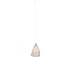 Naeve Leuchten Gina 627404 - Lampada a sospensione con paralume di porcellana, 1 lampadina da 40 W con attacco E14, 50 Hz (non inclusa), ø 8,5 x 23 cm, colore: Bianco