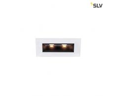 SLV MILANDO DL - Faretto LED da incasso per interni, 3000 K, 330 lm, in metallo, 0 W, colore: Nero/Bianco