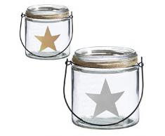 dcasa DCASA Candel Cristallo Candeloni da Soffitto Candelabro e Portacandele Decorazione Unisex Adulto, Multicolore (Multicolore), Unico