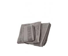 Excelsa Bagno Caldo Set Asciugamani, Cotone, Grigio, Taglia Unica, 3 unitÃ 