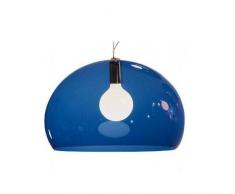 Kartell 9030K5 FL/Y Lampada, Colore Blu trasparente, plastica