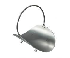 Premier Housewares 2700110 Portalegna in Metallo 40x39x38 cm, Argento