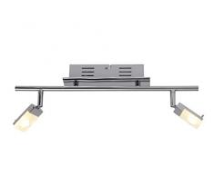 Brilliant, Sistema di faretti LED da soffitto a 2 luci, incl. lampadine 3 W
