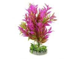 Sourcingmap Ceramica Base Acquario pianta Ornamento, Fucsia/Verde