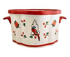 Signor Fredrik Parrot Sull Altalena e Frutta, in Porcellana