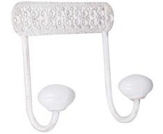 Better & Best - Appendiabiti a 2 Griglie, Bianco, Dimensioni: 10 x 4,5 x 5 x 5 cm, Materiale: Metallo, Taglia Unica