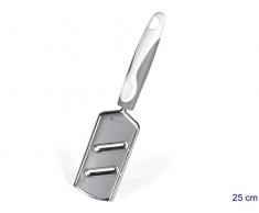 Home 0 Grattugia per Verdure a 2 Lame con Manico Antiscivolo, Acciaio Inossidabile, Bianco/Grigio, 7x3x35 cm