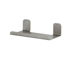 Tiger Colar Mensola, Acciaio Inox Spazzolato, 18 x 5 x 10,1 cm