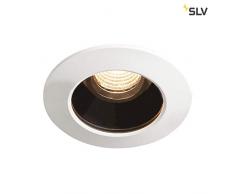 SLV VARU DL - Faretto LED da incasso per esterni, IP20/65, 2700 K, alluminio, 0 W, colore: Nero/Bianco