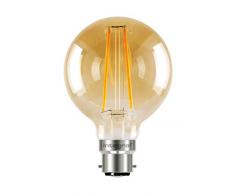 Integral LED Sunset vintage lampada non dimmerabile, attacco B22, 80Â mm (Globe 80) 2.5Â W (40Â W) K 170LM