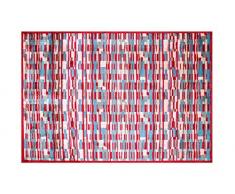 LifeStyle-Mat 150166 passatoia Rettangoli con Bordo, Lavabile e Antiscivolo, Microfibra, 140 x 200 cm, colorato