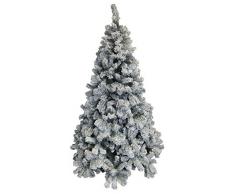 Viscio Trading Casa & Christmas Albero Natale Innevato, PVC, Bianco, 155 x 155 x 300 cm