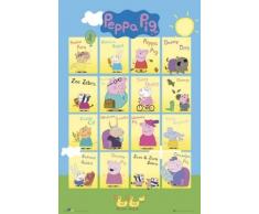 1art1 48344 Peppa Armadio con - Poster 91 x 61 cm Collage