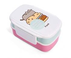 Thumbs Up Porta Pranzo Pusheen-Lunch Box ̉‰ Set da 2, Pink, 13 x 20 x 9.5 cm