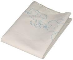 Jack Dempsey - Federa per Cuscino per Bambini con Bordo Bianco Perlato, Motivo: Elefante Treno