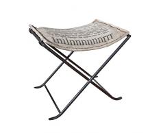 Links Industry A40 - Sgabello. Dim: 50x40x47 h cm. Col: Nero, Beige. Mat: Metallo, Pelle.