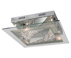 Firstlight 4250CH - Plafoniera a Incasso Melissa, 6 x 12 V, 20 W, con Finitura cromata e Cristalli Decorativi