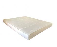Best Sleep - Materasso Base Plus, in Memory Foam, Colore: Bianco, 140 x 190 cm, Spessore 14 cm