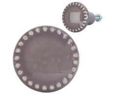 Clayre & Eef 63428 - Pomello per Porta, Ã 3 x 4 cm