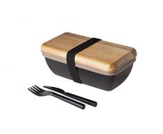 Cosy & Trend 107007011 - Contenitore per pasto + Posate, 18 x 9,5 x 7 cm, Multicolore