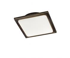 Trio Denver Plafoniera LED, Quadrata Integriert, 20 W, Ruggine Anticato, 0 x 0 x 0 cm