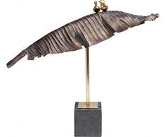 KARE - Statuetta Decorativa a Forma di Foglia di Banana, 80 cm, Colore: Marrone, Taglia Unica