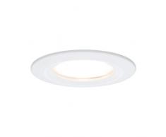 Paulmann 93857 Led Coin Faretto da Incasso Sottile, Rotondo, 6.8 W, Ip44, Resistente Agli Spruzzi, In Alluminio, 6.8 W, Bianco Opaco