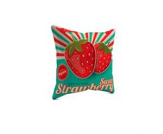 Picanova - Cuscino Decorativo in Raso, Multicolore, 40 x 40 cm