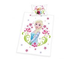 Herding 2479248063412 Disney s la Regina di ghiaccio Biancheria da letto, Cotone, Bianco, 100 x 135 cm