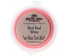 Busy Bee Candles-Tart in Cera, Motivo Gelato Che Si scioglie, per Vino Rosso, Set da 6