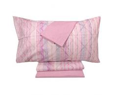 Zucchi Completo Letto, Rosa, 160X280