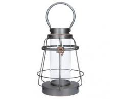 Gisela Graham - Lanterna a campana in metallo spazzolato, grande