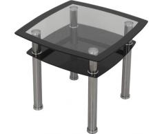 AVF Tavolo Moderno in Vetro Nero. Moderno Dimensions (L*W*H): 60.5 x 60 x 43.5 cm Trasparente